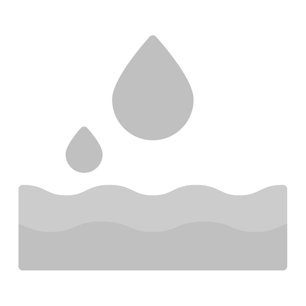Imagen vectorial de icono de agua Se puede usar para Rugby