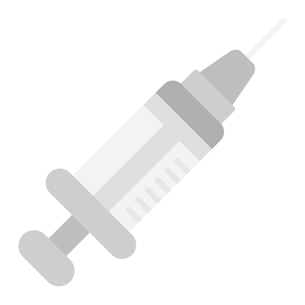 Imagen vectorial del icono de aguja y jeringa Se puede utilizar para el comercio electrónico médico