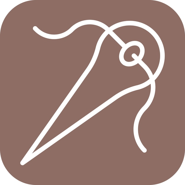 Imagen vectorial del icono de aguja Se puede usar para Shoemaker