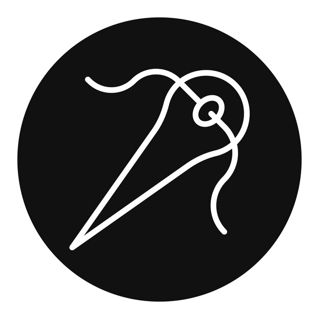 Imagen vectorial del icono de aguja Se puede usar para Shoemaker