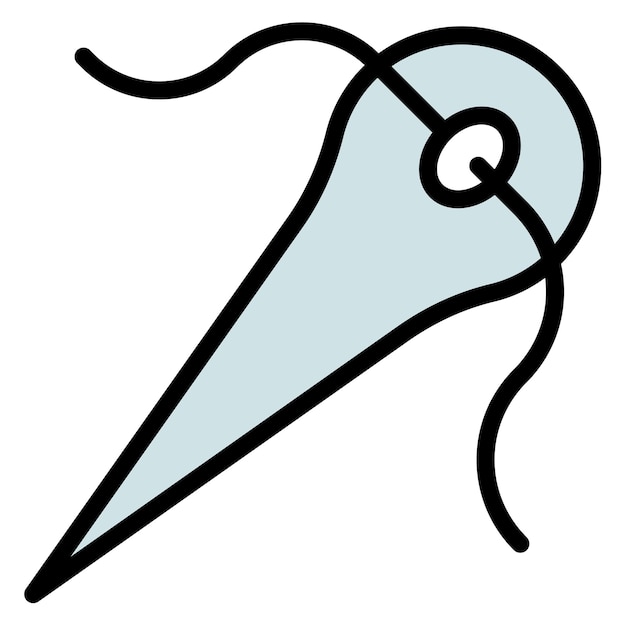 Imagen vectorial del icono de aguja Se puede usar para Shoemaker