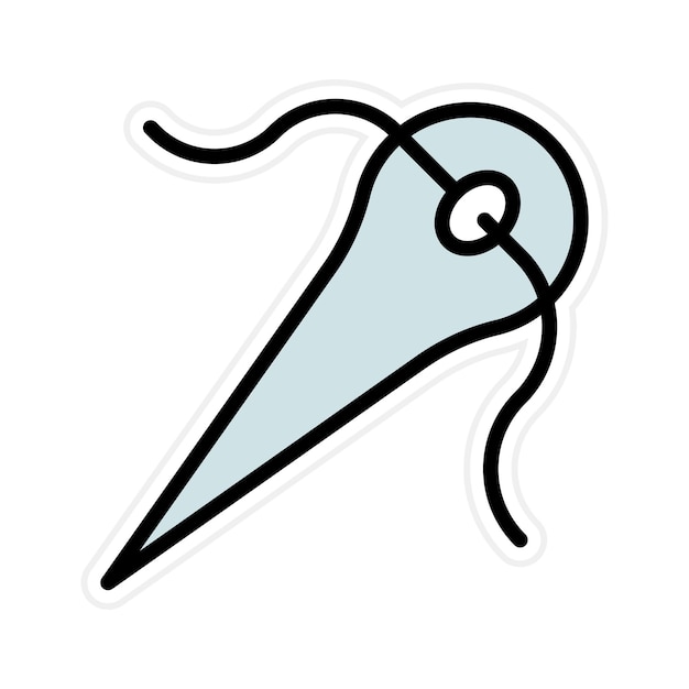 Imagen vectorial del icono de aguja Se puede usar para Shoemaker