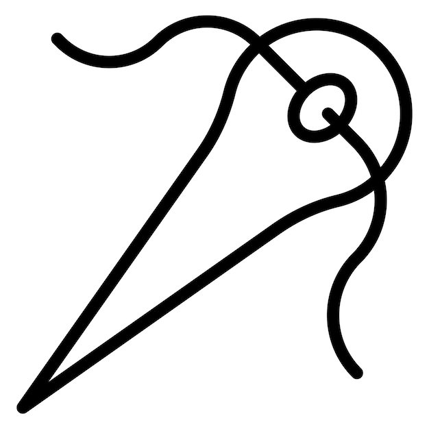 Imagen vectorial del icono de aguja Se puede usar para Shoemaker