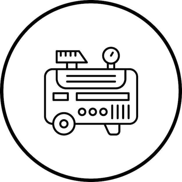 Imagen vectorial del icono de aire comprimido como servicio Puede utilizarse para Economía