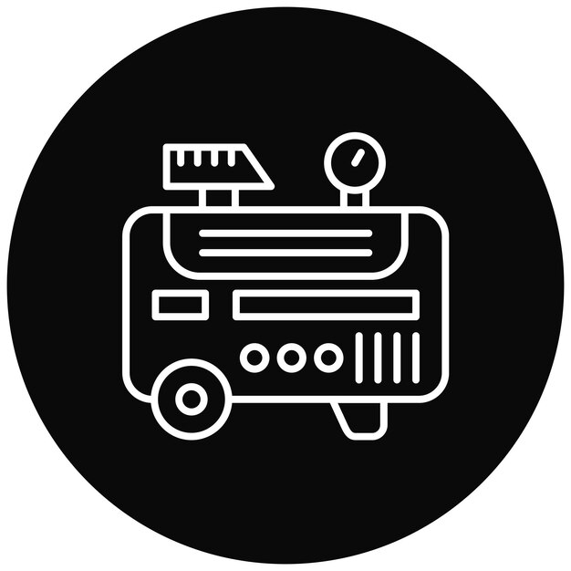 Imagen vectorial del icono de aire comprimido como servicio Puede utilizarse para Economía
