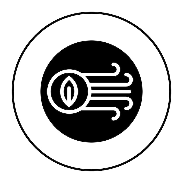 La imagen vectorial del icono de aire limpio se puede utilizar para el Día Mundial del Medio Ambiente