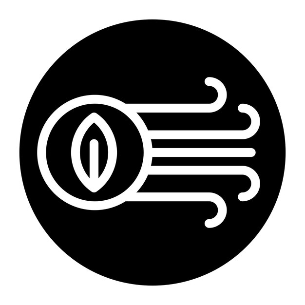 La imagen vectorial del icono de aire limpio se puede utilizar para el Día Mundial del Medio Ambiente