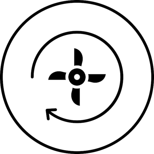 La imagen vectorial del icono de aireación se puede utilizar para el laboratorio