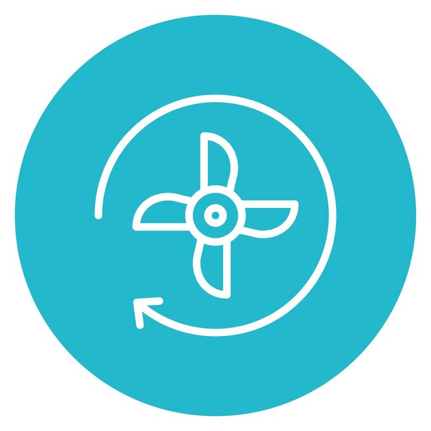 La imagen vectorial del icono de aireación se puede utilizar para el laboratorio