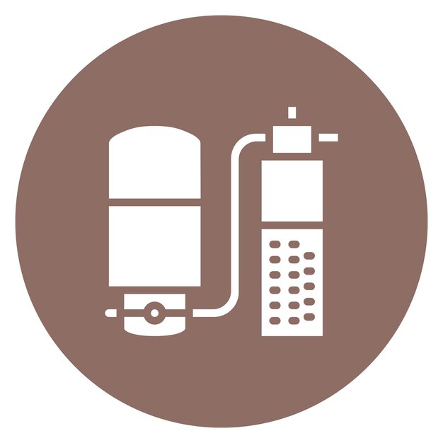 Imagen vectorial del icono de aireación Puede utilizarse para el tratamiento del agua