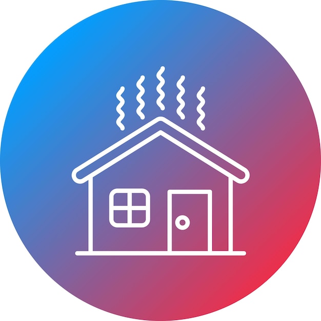 Imagen vectorial del icono de aislamiento del hogar Se puede utilizar para una vida sostenible