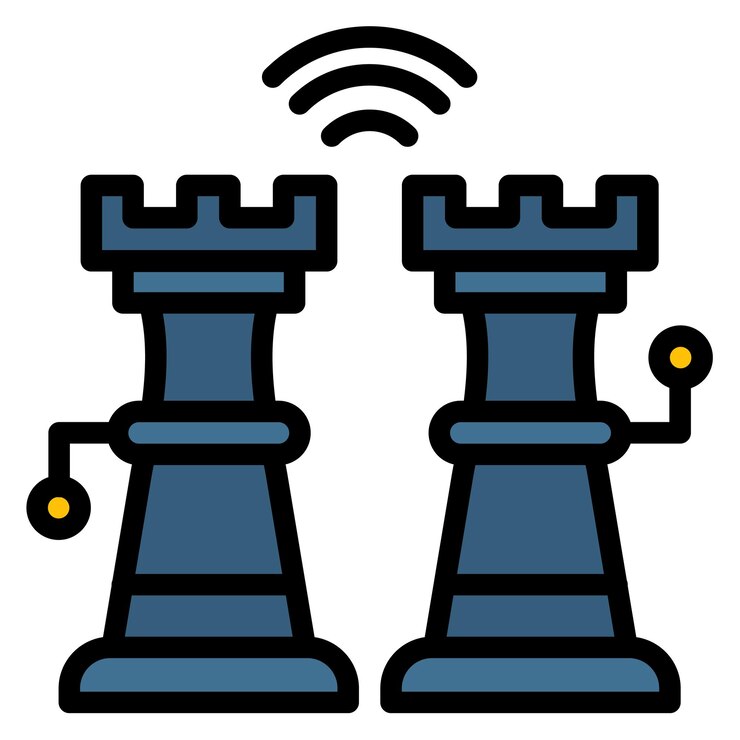 Vector imagen vectorial de icono de ajedrez inteligente se puede usar para biometría