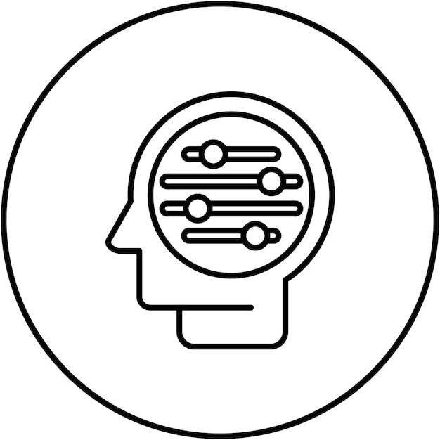 La imagen vectorial del icono de ajuste de comportamiento se puede utilizar para Agile