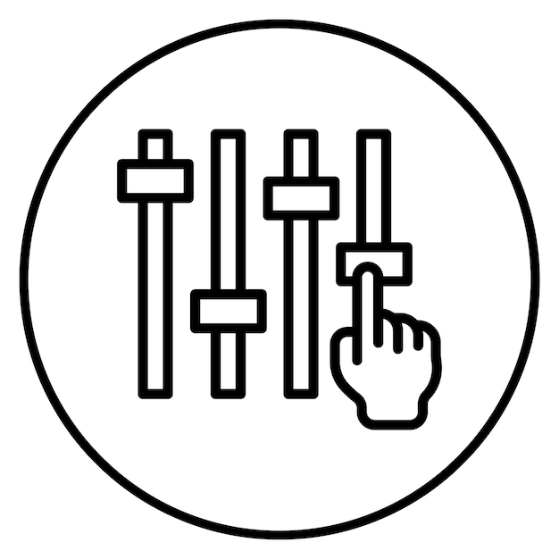 Imagen vectorial del icono de ajustes Puede utilizarse para el Plan de Acción