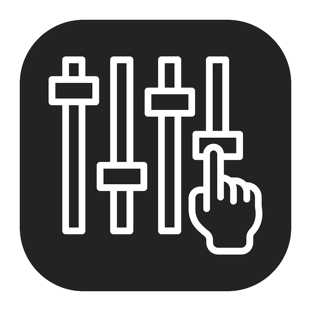 Imagen vectorial del icono de ajustes Puede utilizarse para el Plan de Acción