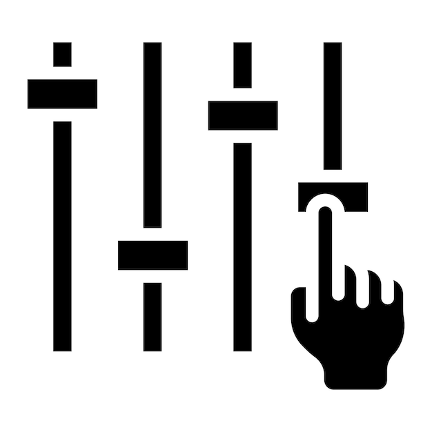 Imagen vectorial del icono de ajustes Puede utilizarse para el Plan de Acción