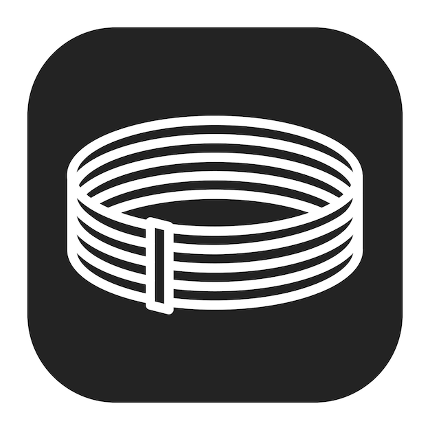 Imagen vectorial de icono de alambre de metal Se puede utilizar para la artesanía