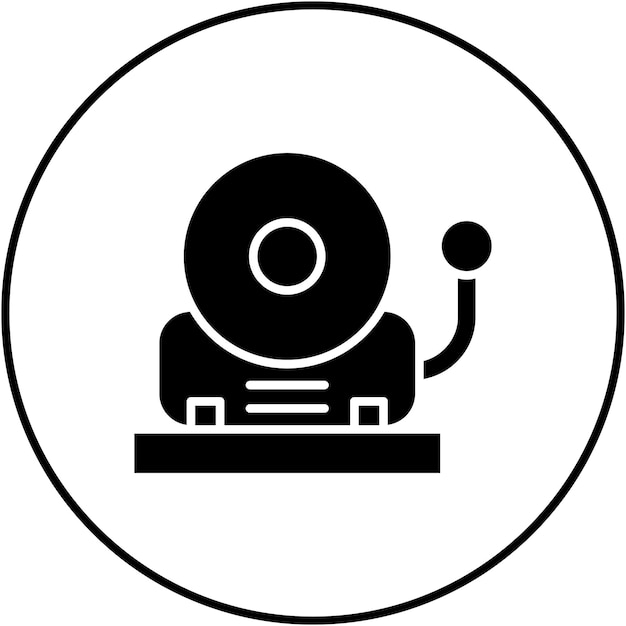 Imagen vectorial de icono de alarma de incendio Se puede utilizar para protección y seguridad