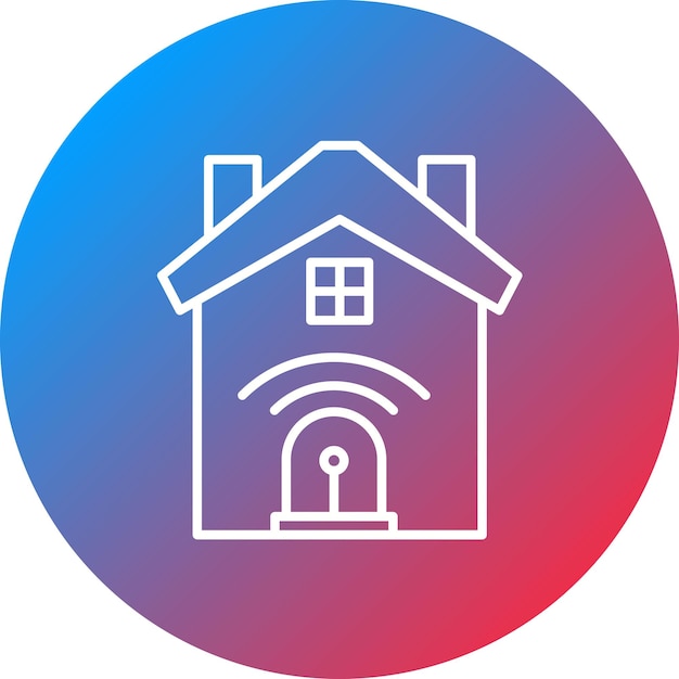 Imagen vectorial del icono de la alarma de robo Se puede utilizar para el hogar inteligente