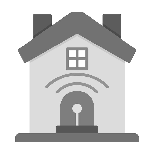 Imagen vectorial del icono de la alarma de robo Se puede utilizar para el hogar inteligente