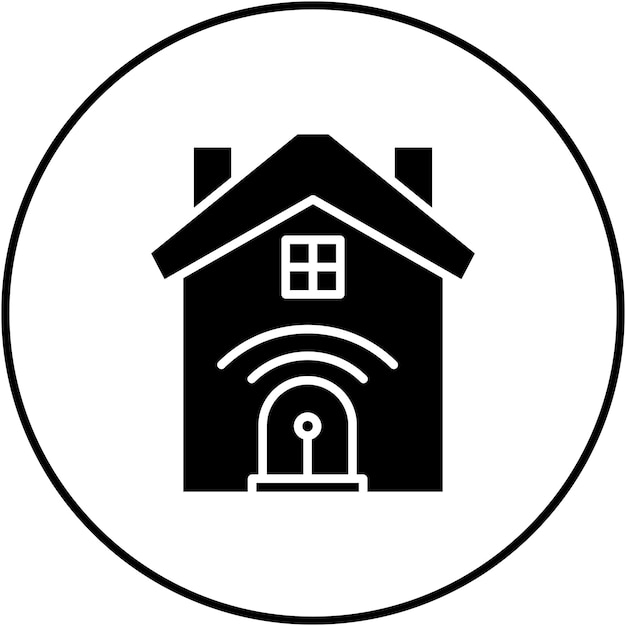 Imagen vectorial del icono de la alarma de robo Se puede utilizar para el hogar inteligente
