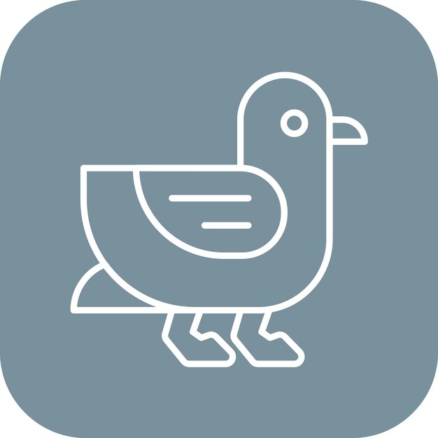 Imagen vectorial de icono de albatros Se puede usar para Coastline