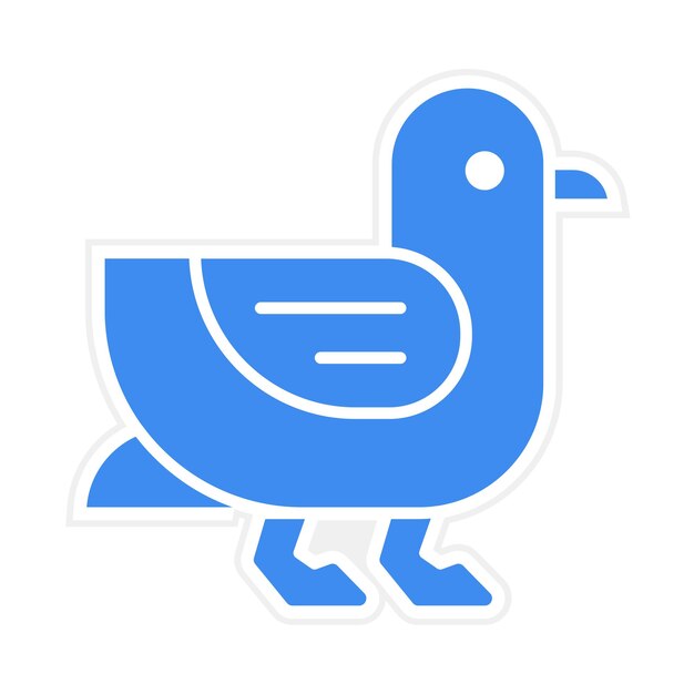 Imagen vectorial de icono de albatros Se puede usar para Coastline