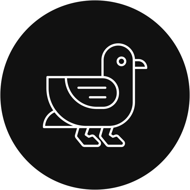 Imagen vectorial de icono de albatros Se puede usar para Coastline