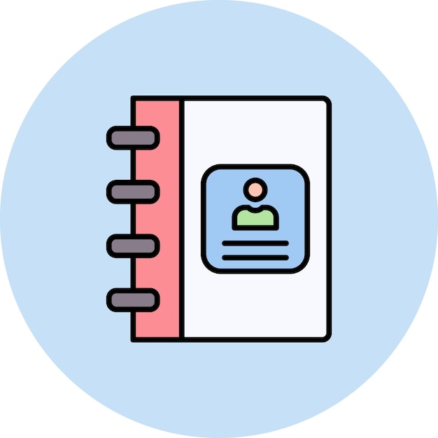 Imagen vectorial del icono del álbum de fotos Se puede usar para Family Life
