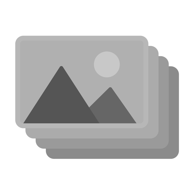 La imagen vectorial del icono del álbum se puede utilizar para la fotografía