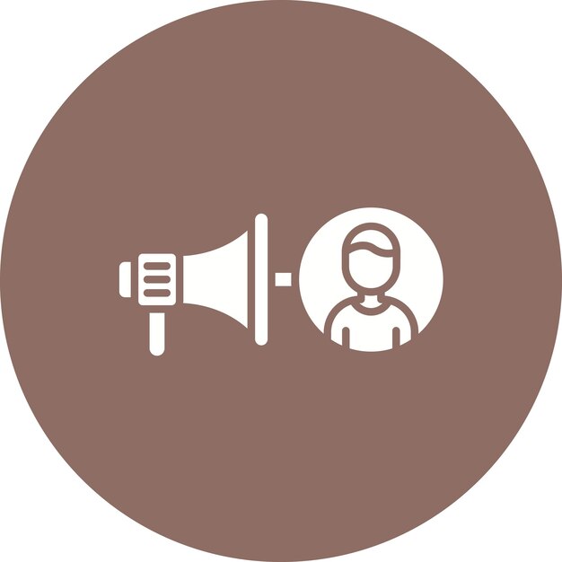 Imagen vectorial de icono de alcance social Se puede utilizar para el marketing de influencers
