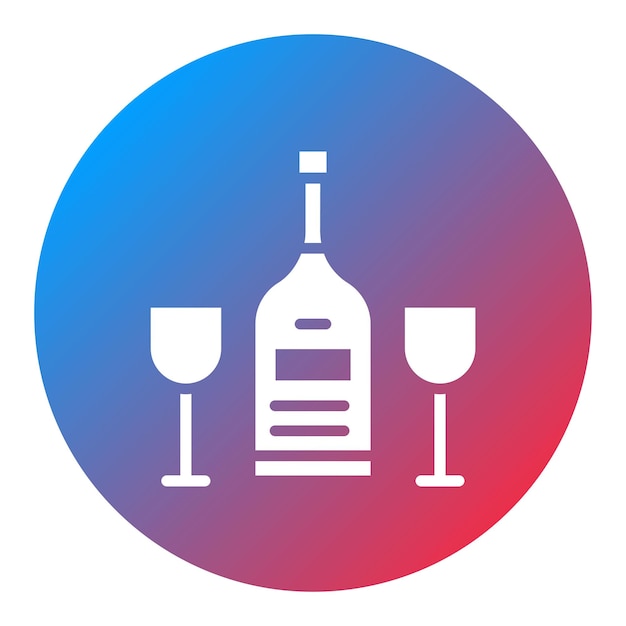 Imagen vectorial de icono de alcohol Se puede usar para Adicción