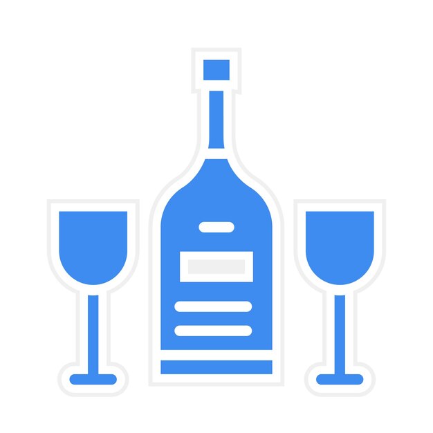 Imagen vectorial de icono de alcohol Se puede usar para Adicción