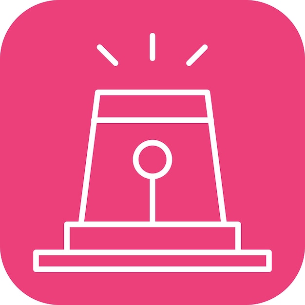 Imagen vectorial de icono de alerta de alarma Se puede utilizar para desastres naturales