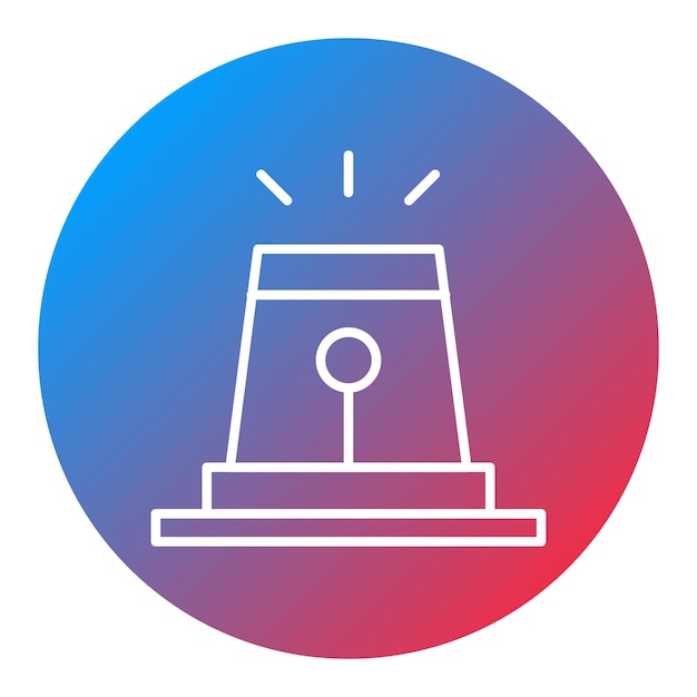 Imagen vectorial de icono de alerta de alarma Se puede utilizar para desastres naturales