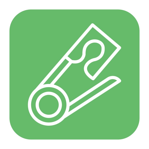 Imagen vectorial del icono del alfiler de seguridad Se puede utilizar para la ducha de bebé