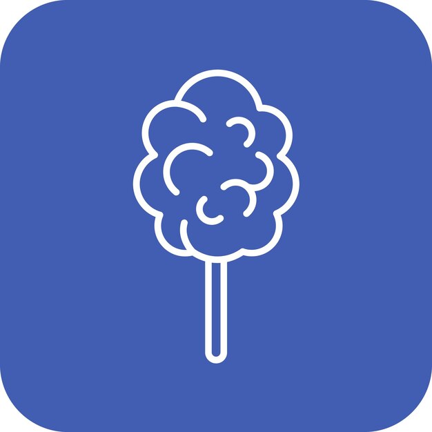 Imagen vectorial del icono de algodón dulce Se puede usar para Circo