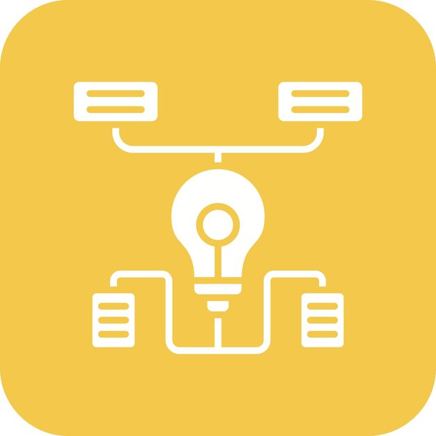 Imagen vectorial de icono de algoritmo Se puede utilizar para Big Data