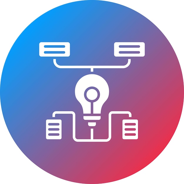 Imagen vectorial de icono de algoritmo Se puede utilizar para Big Data
