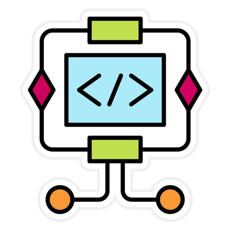 Vector imagen vectorial de icono de algoritmo se puede utilizar para big data