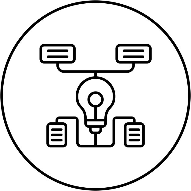 Imagen vectorial de icono de algoritmo Se puede utilizar para Big Data