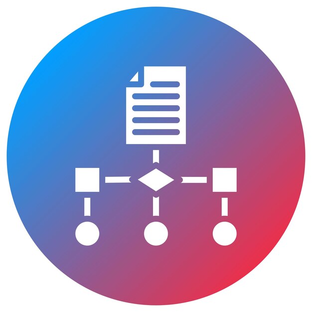 Imagen vectorial de icono de algoritmo Se puede utilizar para la biometría