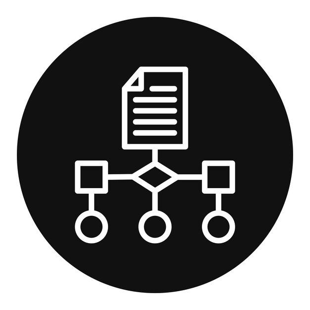 La imagen vectorial del icono de algoritmo se puede utilizar para la biometría