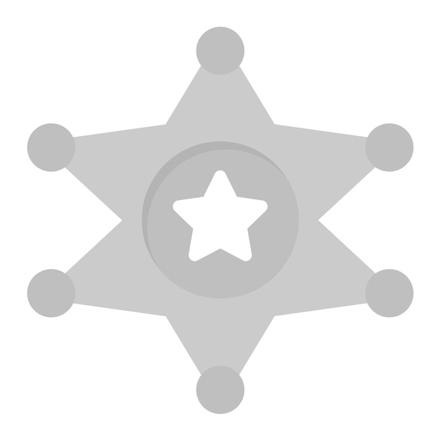La imagen vectorial del icono del alguacil se puede usar para la prisión