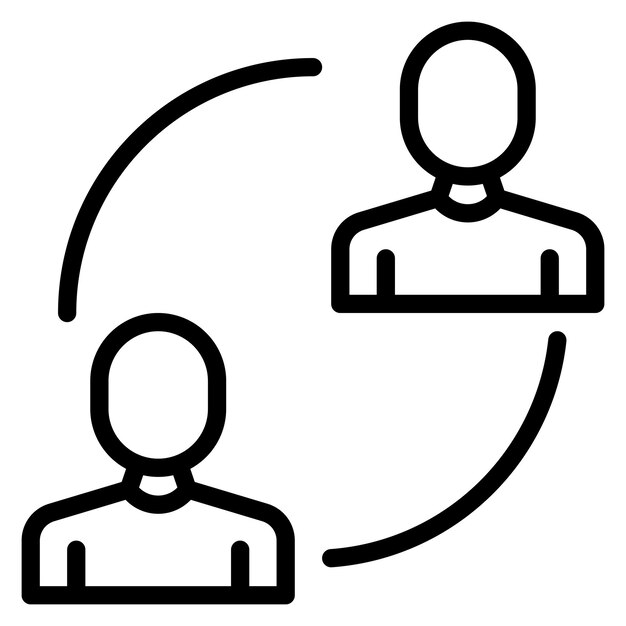 Imagen vectorial del icono de los aliados Se puede usar para la relación social