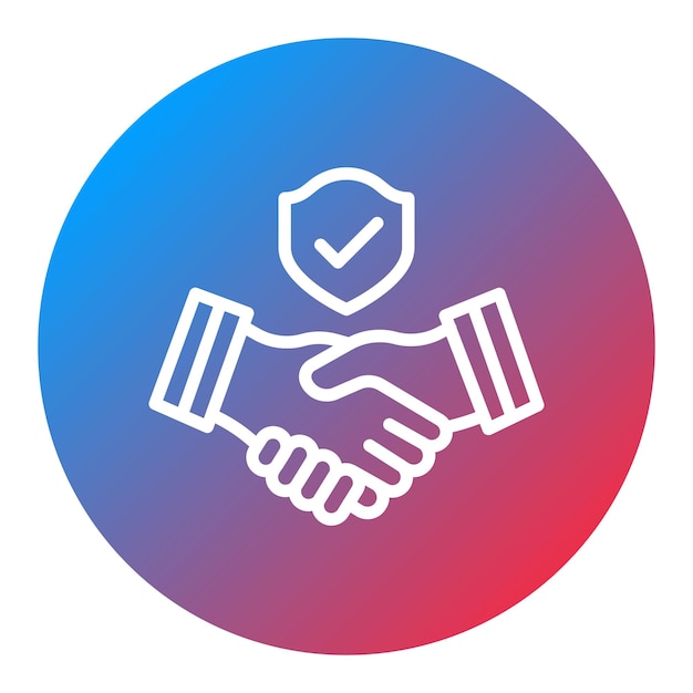 Imagen vectorial del icono de la alianza Se puede usar para el trabajo en equipo