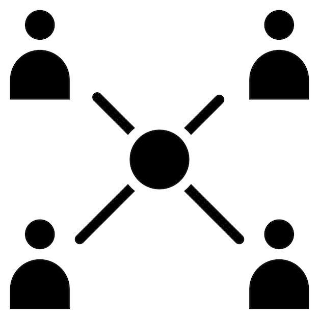 Imagen vectorial del icono de las alianzas Se puede utilizar para la ciencia de datos