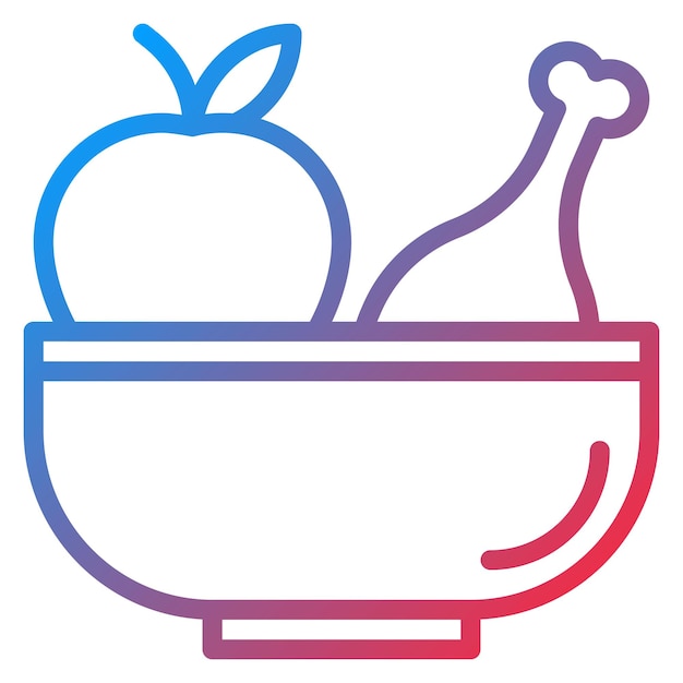 Imagen vectorial del icono de alimentación saludable Se puede utilizar para la nutrición