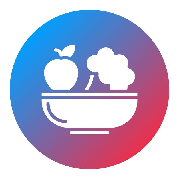 Imagen vectorial de icono de alimento vegetariano Se puede utilizar para la nutrición