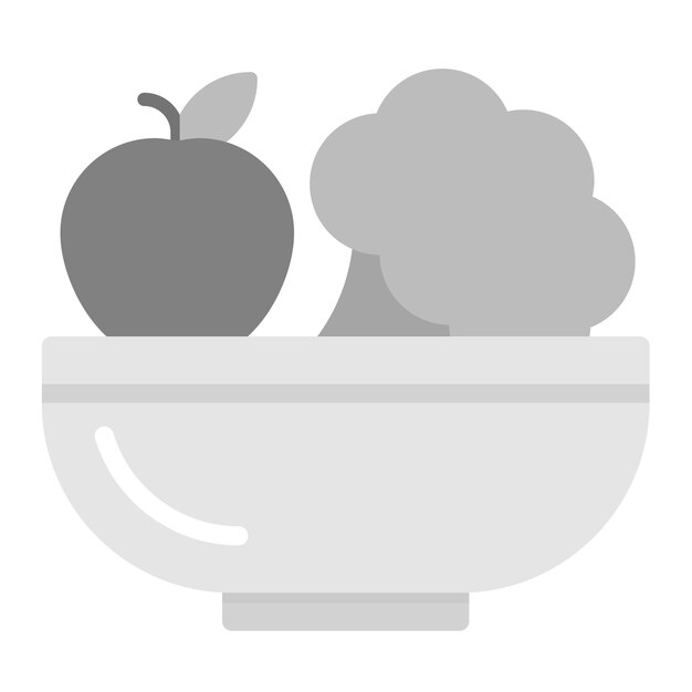 Imagen vectorial de icono de alimento vegetariano Se puede utilizar para la nutrición